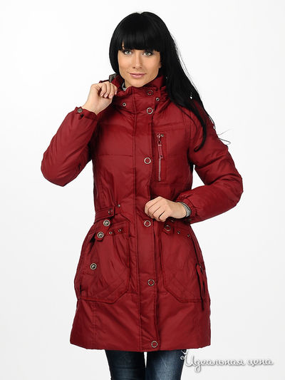 Пуховик Турецкий шик, цвет цвет бордовый