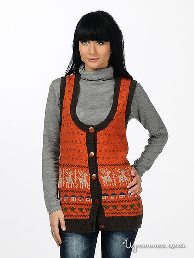 Жилет Турецкий шик, цвет цвет оранжевый