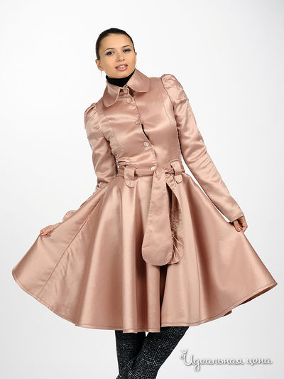 Плащ Maria Rybalchenko, цвет цвет жемчужно-розовый