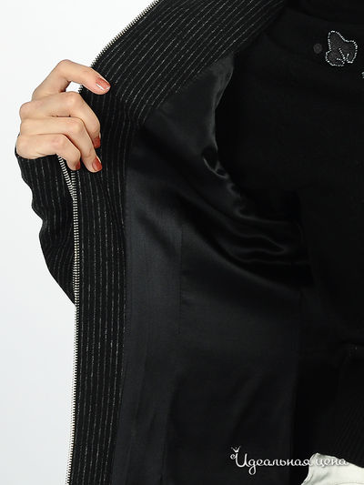 Куртка Maria Rybalchenko женская, цвет черный / серый