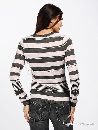 Пуловер Pezzo женский, цвет светло-розовый / серый