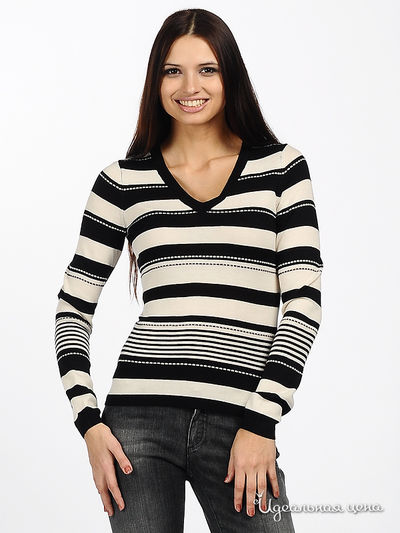 Пуловер Pezzo, цвет цвет черный / белый