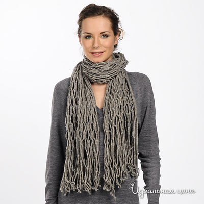 Шарф H.Eich, цвет цвет серо-коричневый