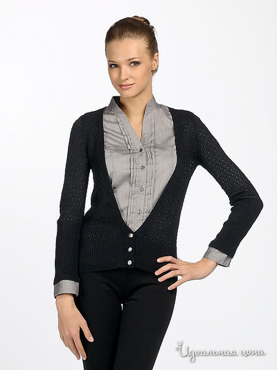 Кардиган Nervous & Angry girls, цвет цвет черный