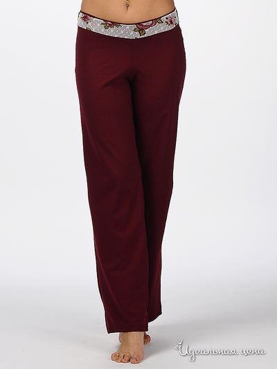 Брюки Классика белья, цвет цвет бордовый / белый