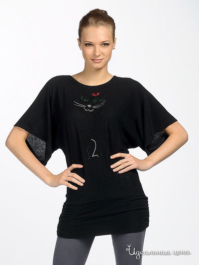 Туника Nervous & Angry girls, цвет цвет черный