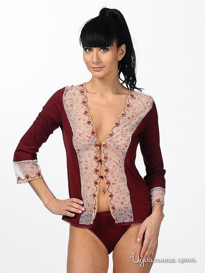 Кофта Классика белья, цвет цвет бордовый