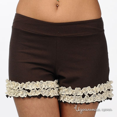 Шорты Классика белья, цвет цвет коричневый / молочный