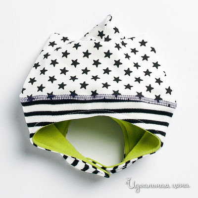 Шапка Joha, цвет цвет белый / черный / салатовый