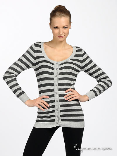 Кардиган Nervous & Angry girls, цвет цвет серый