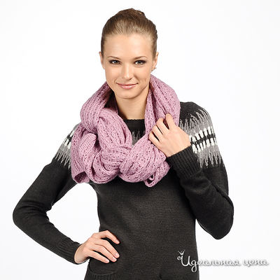 Шарф Nervous & Angry girls, цвет цвет розовый