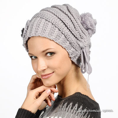 Шапка Nervous & Angry girls, цвет цвет серый