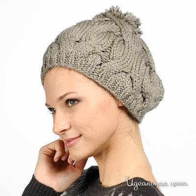 Шапка Nervous & Angry girls, цвет цвет серый