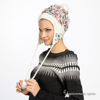 Шапка Nervous & Angry girls, цвет цвет белый