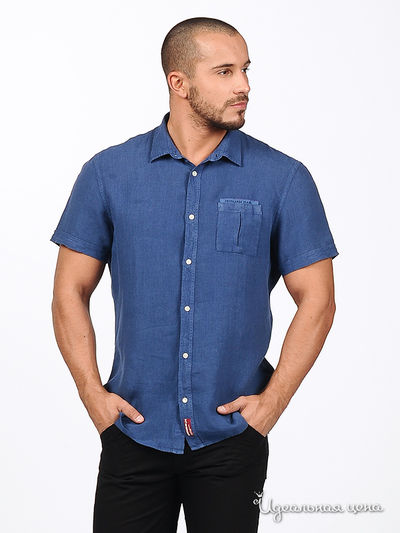 Рубашка Ferre, Trussardi, Armani, цвет цвет синий