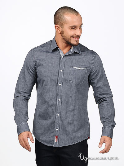 рубашка Ferre, Trussardi, Armani, цвет цвет серый