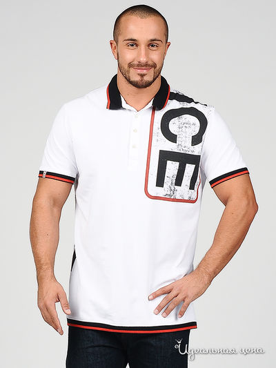 Футболка-поло Ferre, Trussardi, Armani, цвет цвет белый