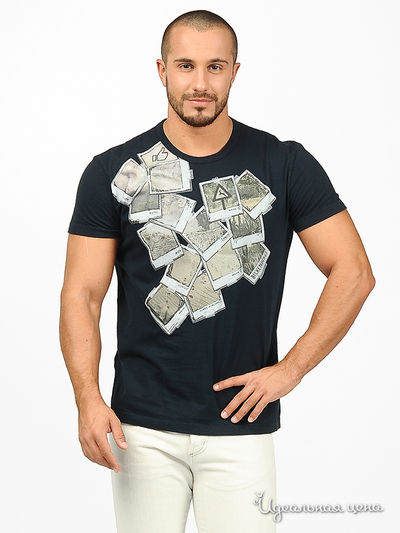 Футболка Ferre, Trussardi, Armani, цвет цвет синий