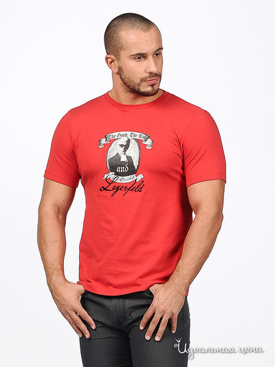 Футболка Ferre, Trussardi, Armani, цвет цвет красный