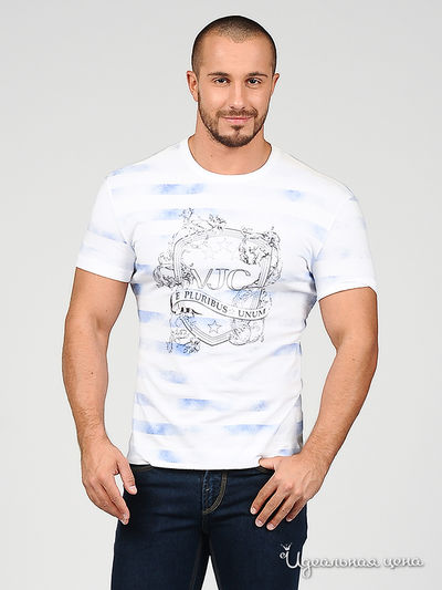 Футболка Ferre, Trussardi, Armani, цвет цвет белый / синий