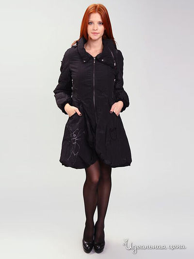 пальто XcluSive&Soho, цвет цвет черный