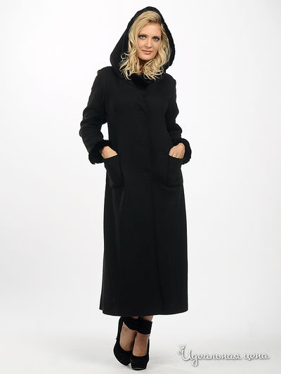 пальто Viquious женское, цвет черный
