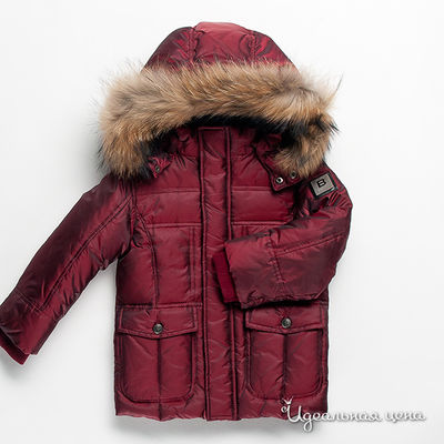 Пуховик Borelli, цвет цвет бордовый