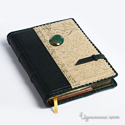 Ежедневник Кажан, цвет цвет бежевый / зеленый