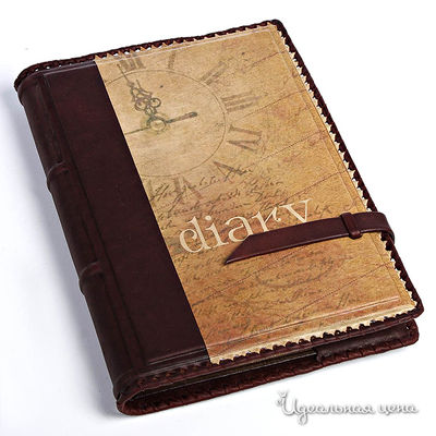 Ежедневник Кажан, цвет цвет бежевый / темно-коричневый