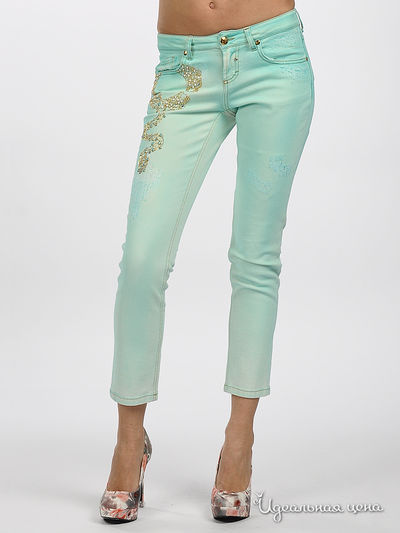 Джинсы Blugirl Blumarine, цвет цвет бирюзовый