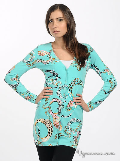 Кардиган Blugirl Blumarine, цвет цвет бирюзовый