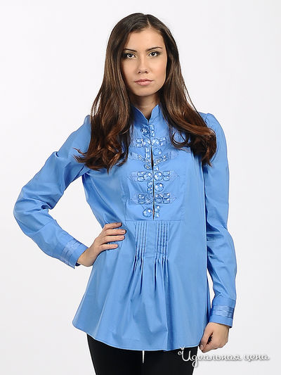 рубашка Blugirl Blumarine, цвет цвет голубой