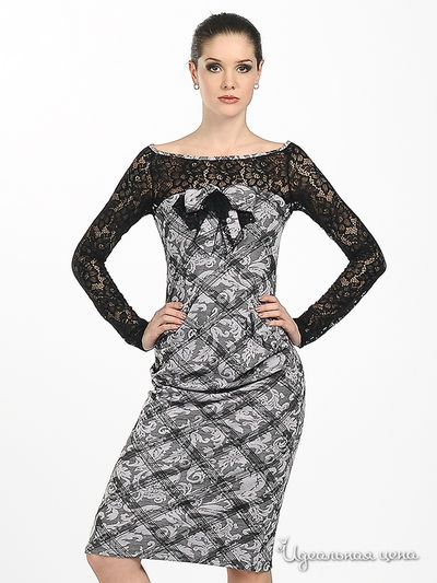 Платье Adzhedo, цвет цвет черный / лиловый