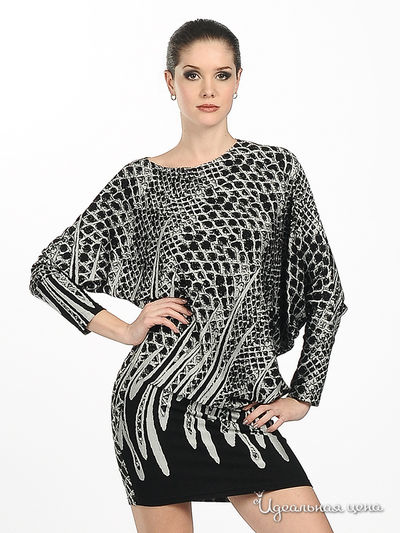 Туника Adzhedo, цвет цвет черный / серебристый