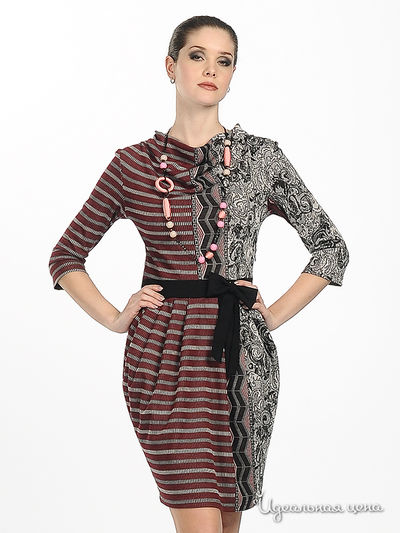 Платье Adzhedo, цвет цвет красный / серый