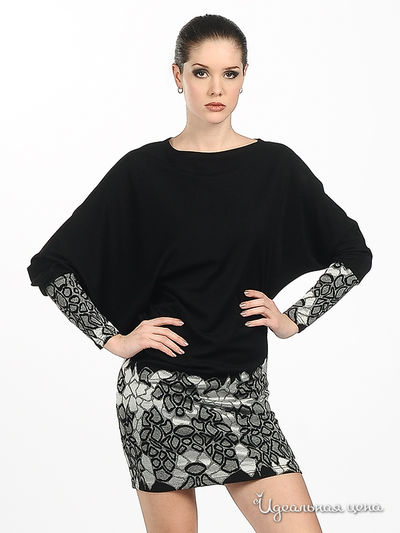 Туника Adzhedo, цвет цвет черный / серый / серебристый