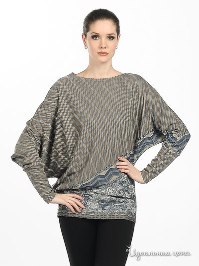 Туника Adzhedo, цвет цвет голубой / серый / бежевый