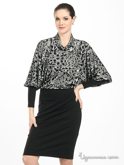 Платье Adzhedo, цвет цвет черный / серебристый