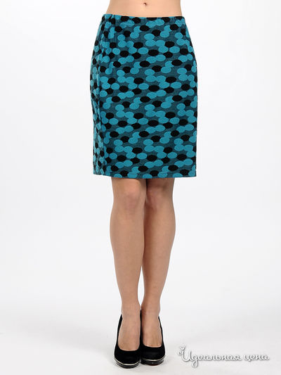 Юбка Adzhedo, цвет цвет бирюзовый / черный