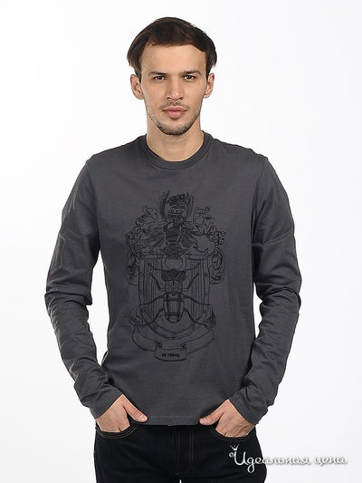 Лонгслив Ferre&Cavalli, цвет цвет серый