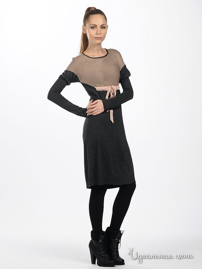 Платье GAUDI женское, цвет серый / бежевый