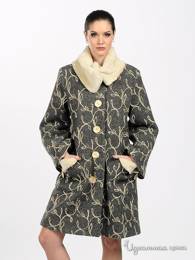 Пальто Adzhedo, цвет цвет серый