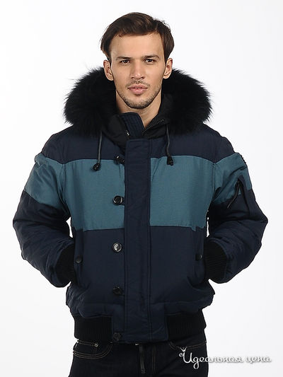 Пуховик Ferre&Cavalli, цвет цвет синий