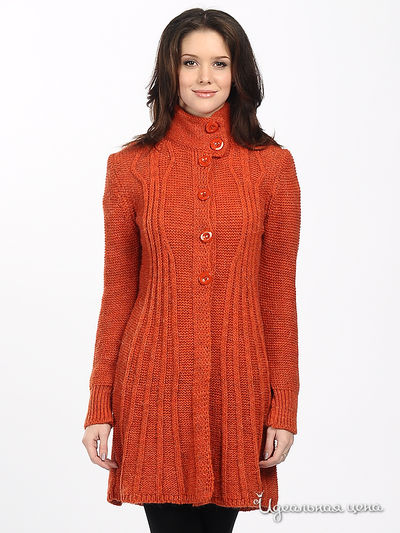 Кардиган Alpha Moda, цвет цвет терракотовый