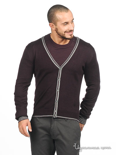 Кардиган Antony Morato, цвет цвет баклажановый