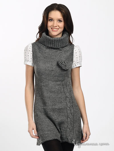 Платье Alpha Moda, цвет цвет серый