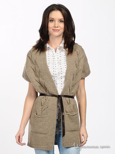 Жилет Alpha Moda, цвет цвет бежевый