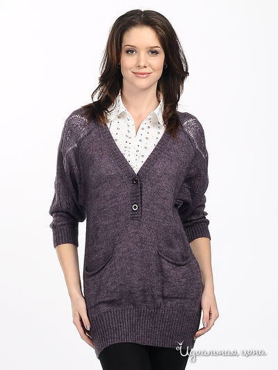 Джемпер Alpha Moda, цвет цвет фиолетовый