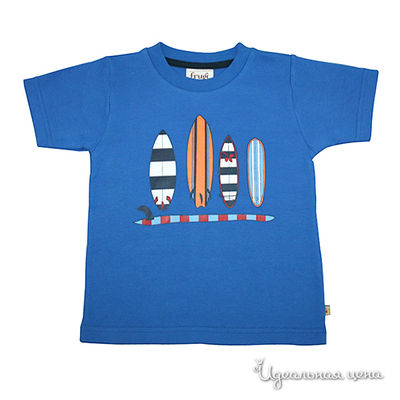 Футболка Frugi, цвет цвет ярко-синий