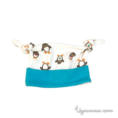 шапка Frugi, цвет цвет белый / бирюзовый